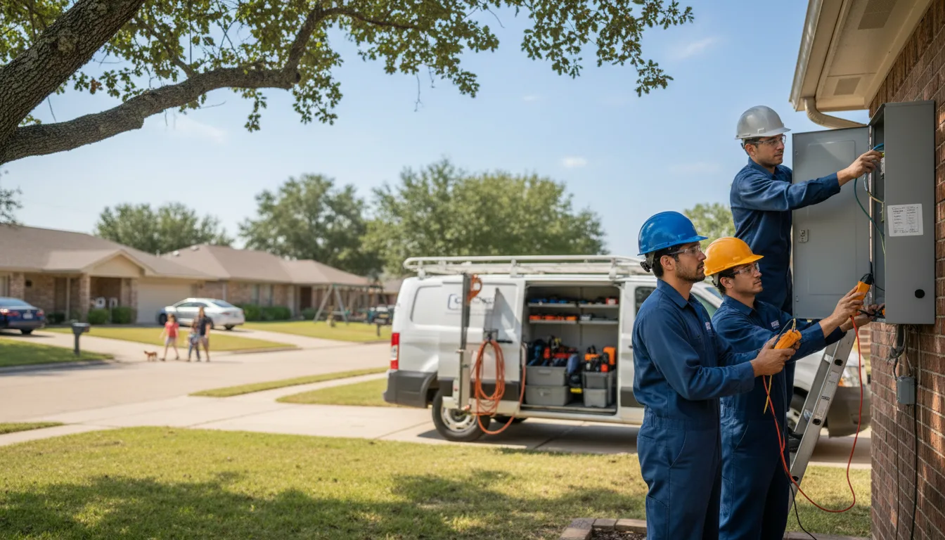 Certified electrician providing emergency electrical services in Broomall, PA